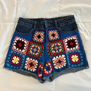 FARM RIO x ANTHROPOLOGIE Crochet Jean Shorts!